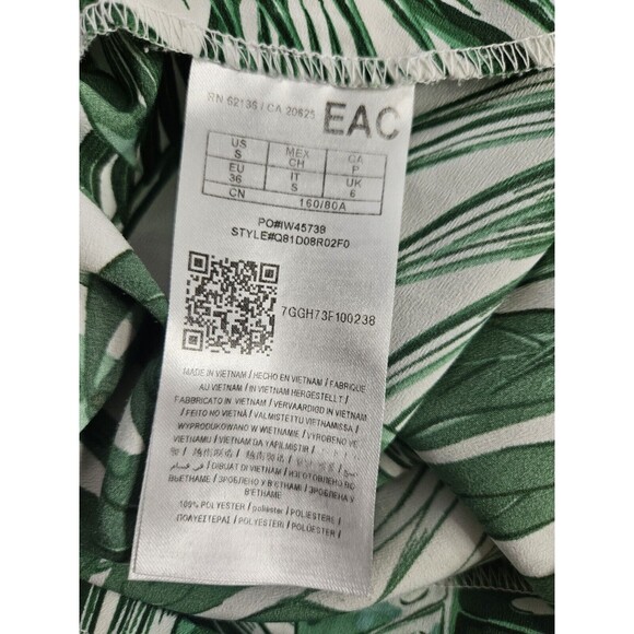 Guess Los Angeles Green Palm Leaf Print Shorts Women's Size Small - Picture 6 of 6